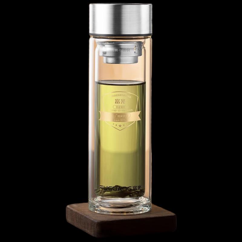 FUGUANG Double-Layer Borosilicate Glass Tea Mug
