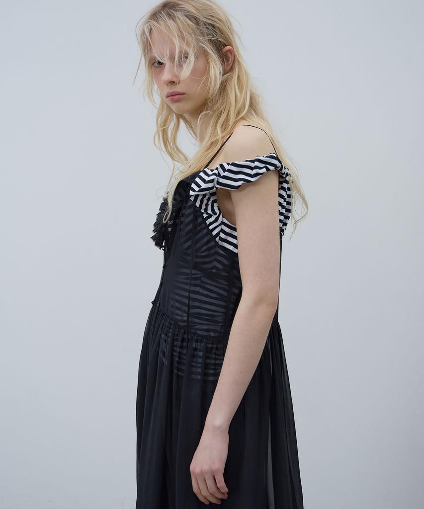 Lcdc Tm Mesh Frill Dress (Black)