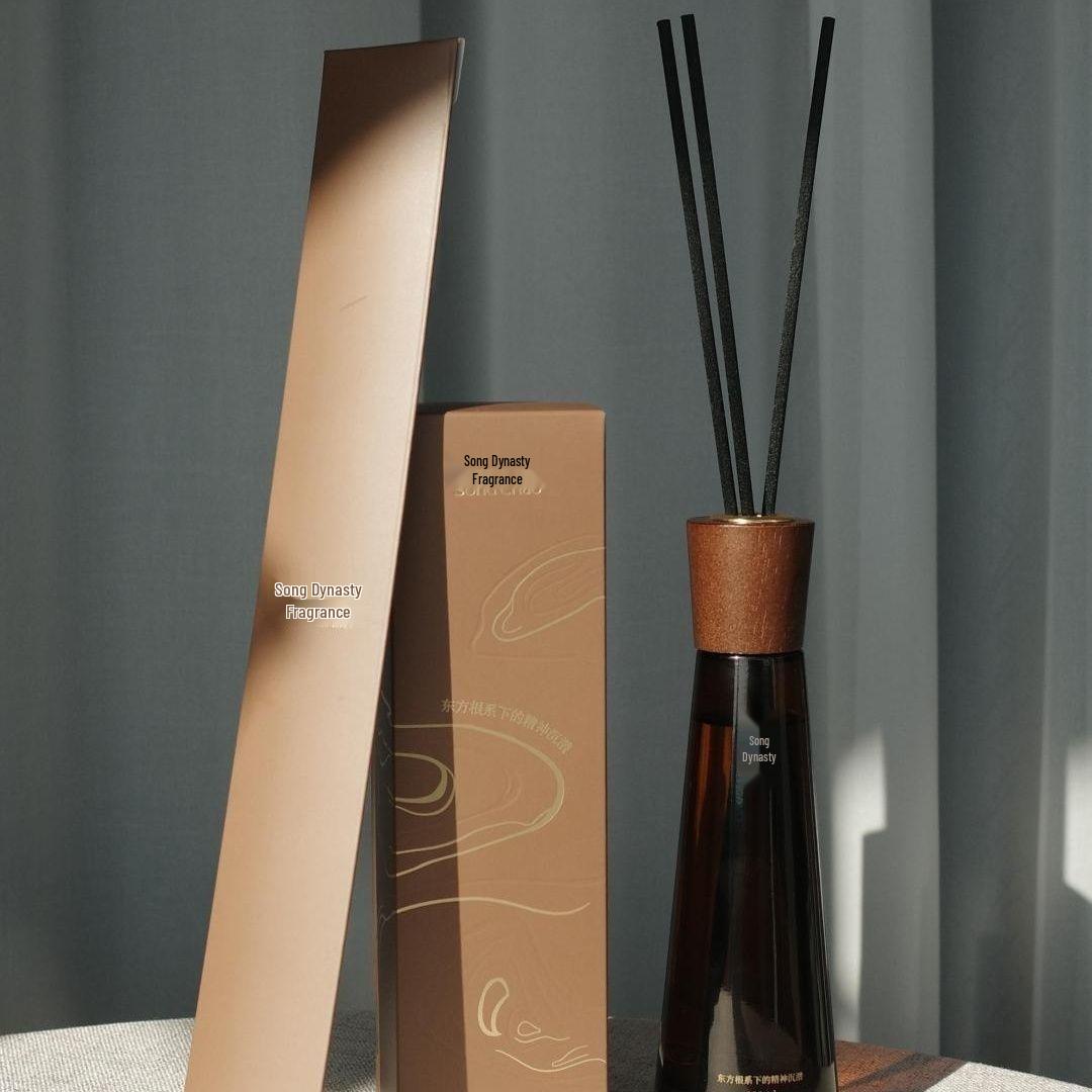 Song Dynasty Woodmark Sandalwood Incense Burner - No Flame, Long-Lasting, Suitable for Bedroom and Bathroom.