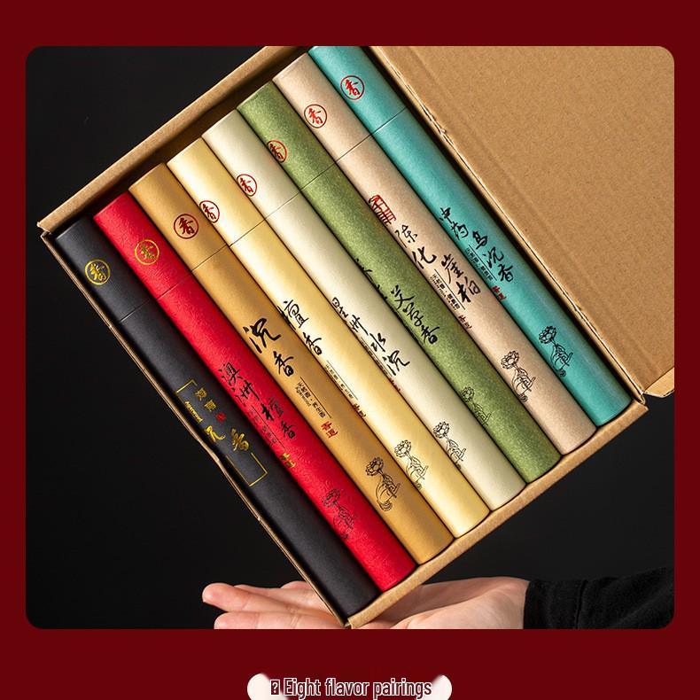 Sandalwood & Agarwood Gift Box Incense Sticks for Home & Indoor Use - Natural Buddhist Incense