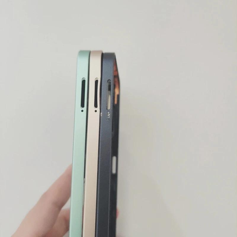 Novaphopat For Infinix Smart 8 X6525 Middle Frame Housing Middle Bezel Plate With Side Volume Key Button