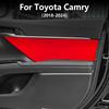 Top Suede Trim LHD RHD Sticker For Toyota Camry XV70 2018 2019 2020 2021 2022 2023 2024 Front Door Panel Interior Accessories