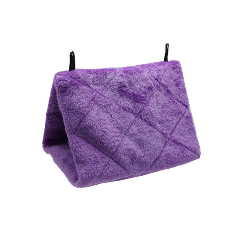 Winter Pet Bird Parrot Cages Warm Plush Hammock Hanging Cave for Sleeping and Hatching Swing Toy Cage Hammock Bird Accessories