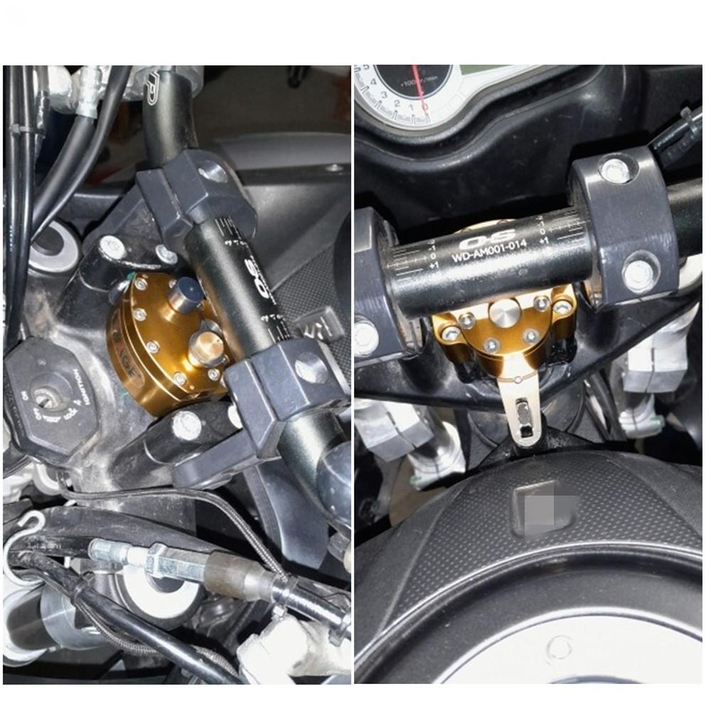 Universal Motorcycle Adjustable Steering Damper Stabilizer Safety Control Gold