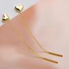 2025 Trendy Heart Drop Earrings - Women's Elegant Thread Design