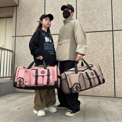 Borsa da Viaggio di Grande Capacità, Borsa Sportiva Doppia alla Moda per Uomo e Donna, Borsa da Viaggio Ispessita e Resistente all'Usura per Viaggi di Lavoro