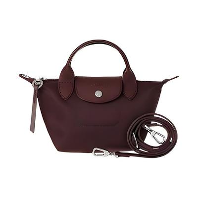 Le Pliage Néo 17 Krátká rukojeť Látková taška Knedlík Mini Dámské kabelky Tmavě červená 1500598P52