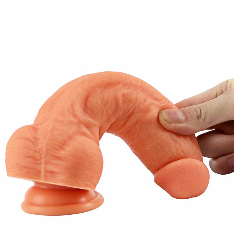 Adult Erotic Sex Products Female Masturbation Device Manual Thrusting Simulation Penis Silicone Thick Soft Fake Penis