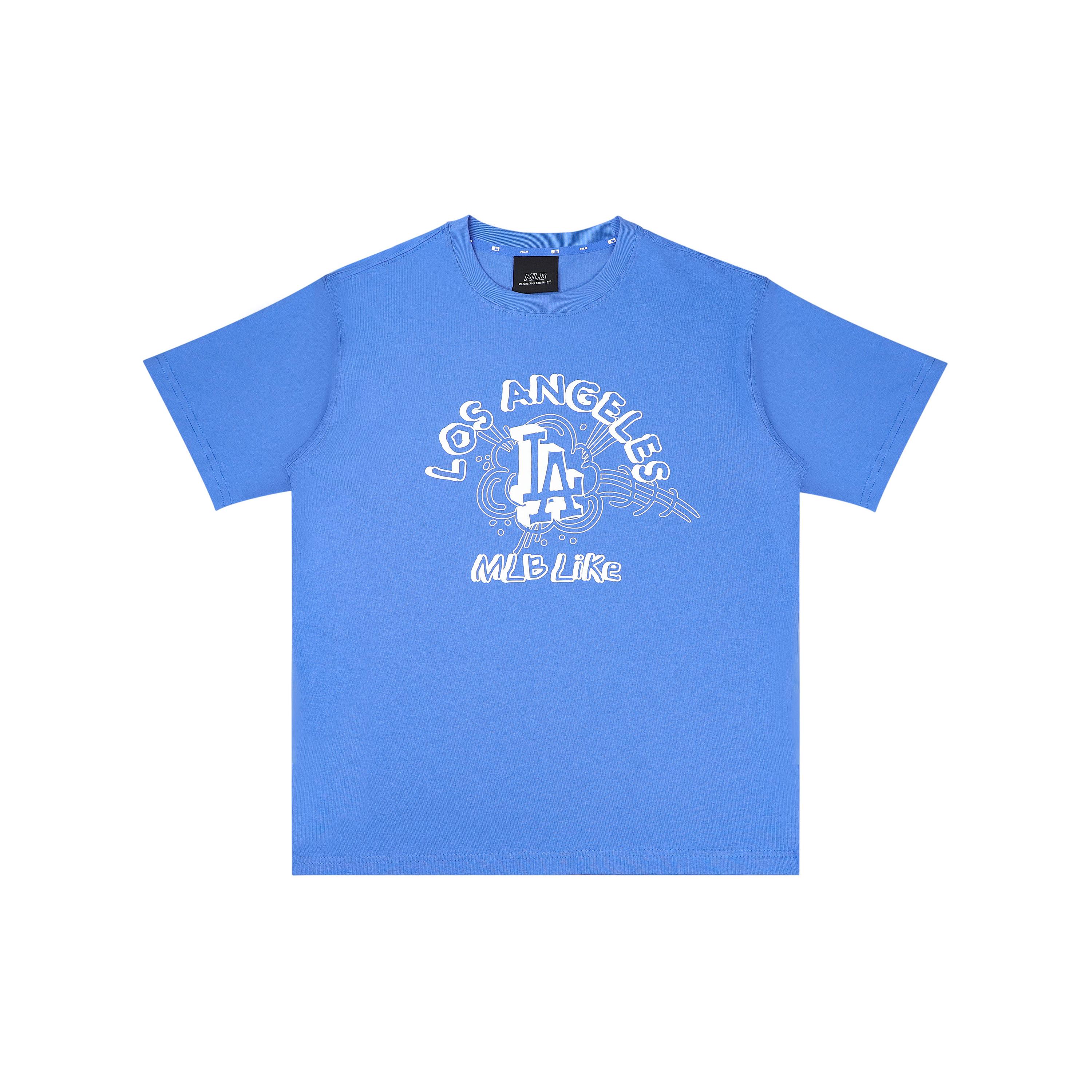 MLB Set-in Sleeve T-Shirt Unisex Blue 31TSP2131-07U L