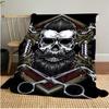 Skull Scissors  Soft Comfortable All Seasons Sofa Office Naps Outdoor Travel Perfect Great Gift