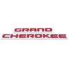 Per JEEP Grand Cherokee Emblema Lettere in ABS Styling Auto Adesivo Targhetta Nome Portiere Laterali Accessorio Auto Nero Opaco Lucido Cromo Rosso ni1
