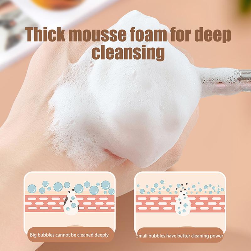 

Facial Cleanser Brush Soft Hair Face Massage Wash Brush Face Mask Brush Portable Skin Care Tool Onesize