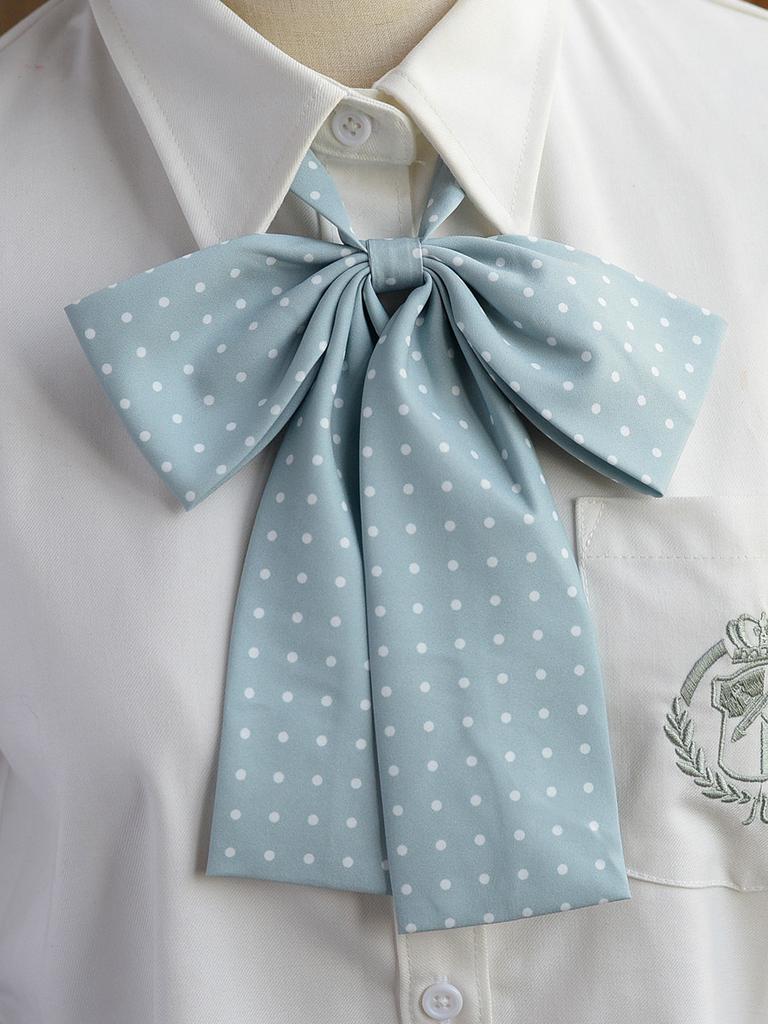 Kids Fashion Collared Brooch With Polka Dot Design For Casual School Wear And Youth