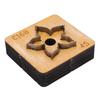 Flower Leather Cutting Die Wooden Base Steel Blade Multifunctional Leather Die Cutter for Crafts Decors