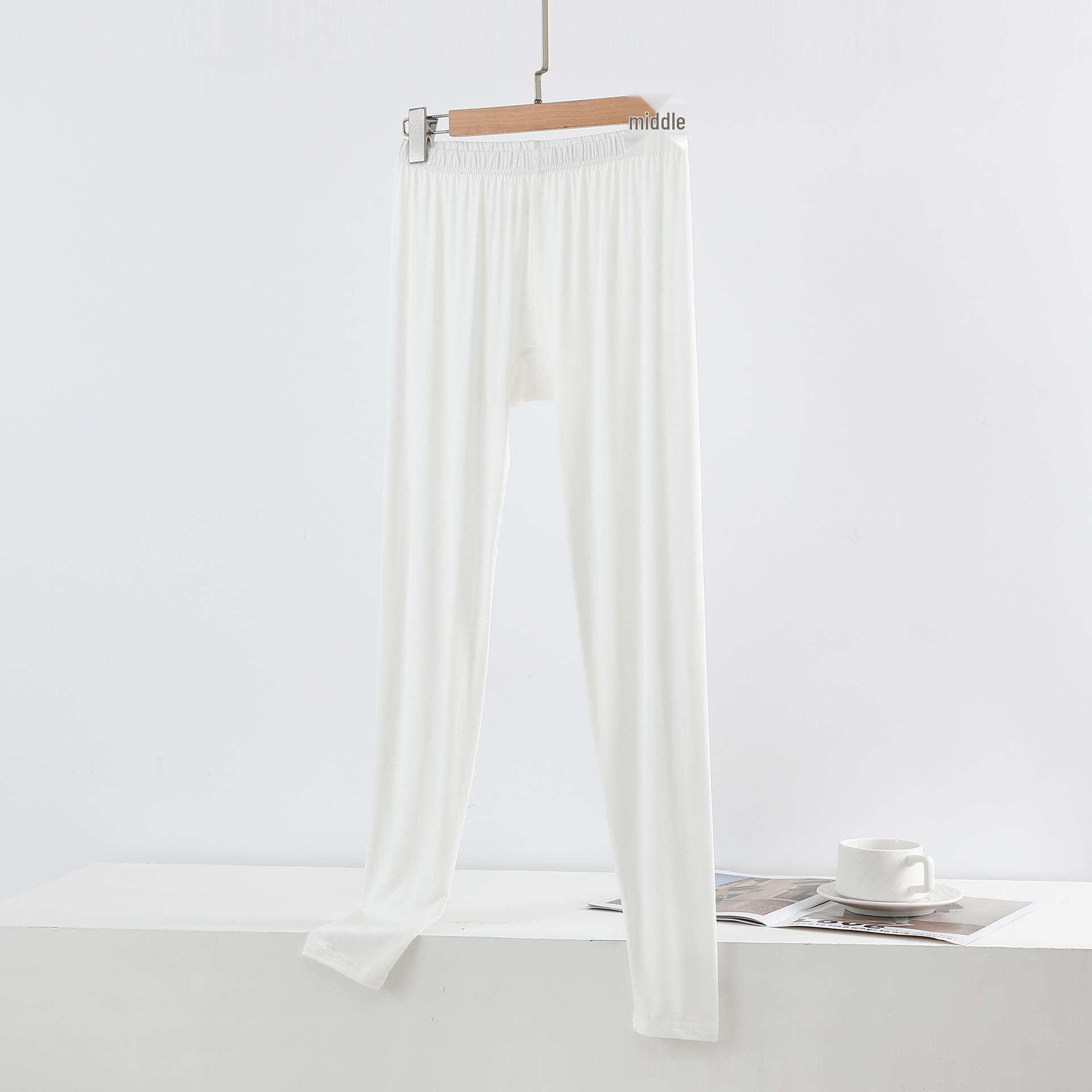 Women s Plus Size Slimming High-Waisted Modal Leggings - Thin Nine-point Pants for Spring and Autumn XL