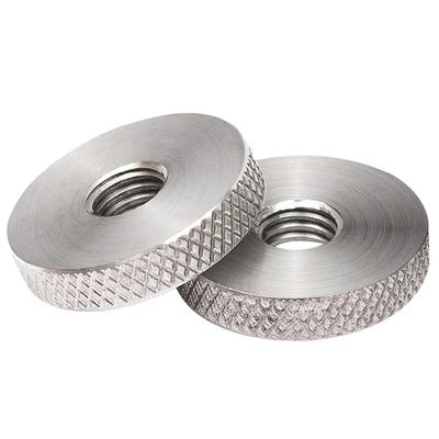 ZEXEF Knurled Thumb Nuts 304 Stainless Steel Flat Head Hand Screw Knurled Round Nut Hardware Fasteners M4 M5 M6 M8 M10 M12