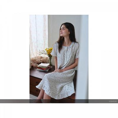 Summer Short Sleeve Polyester Floral Dress Vgn4526 