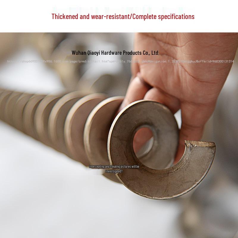 Componente de Transportador Helicoidal Alimentador de Parafuso com Hélice de Aço Inoxidável 304