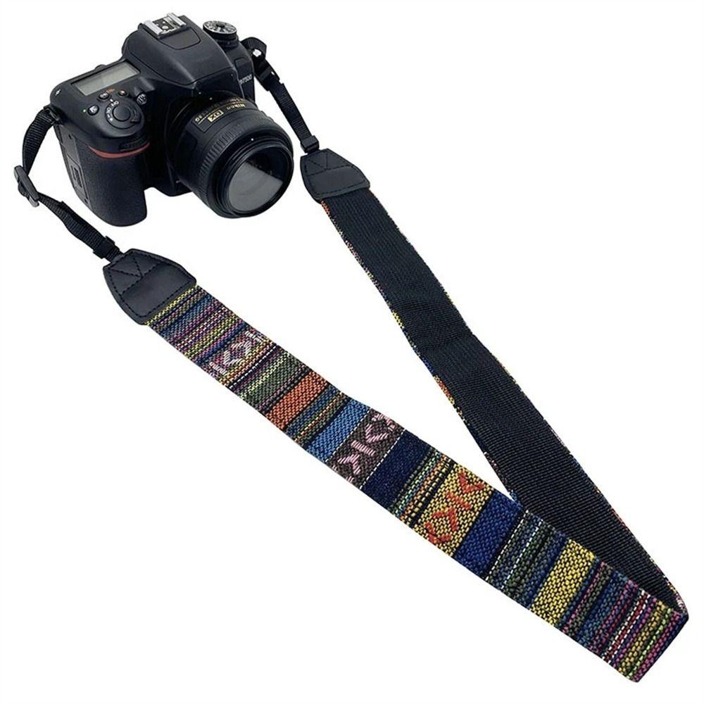 SLR DSLR Anti-slip Adjustable Cameras Strap Camera Shoulder Strap Camera Neck Belt Vintage