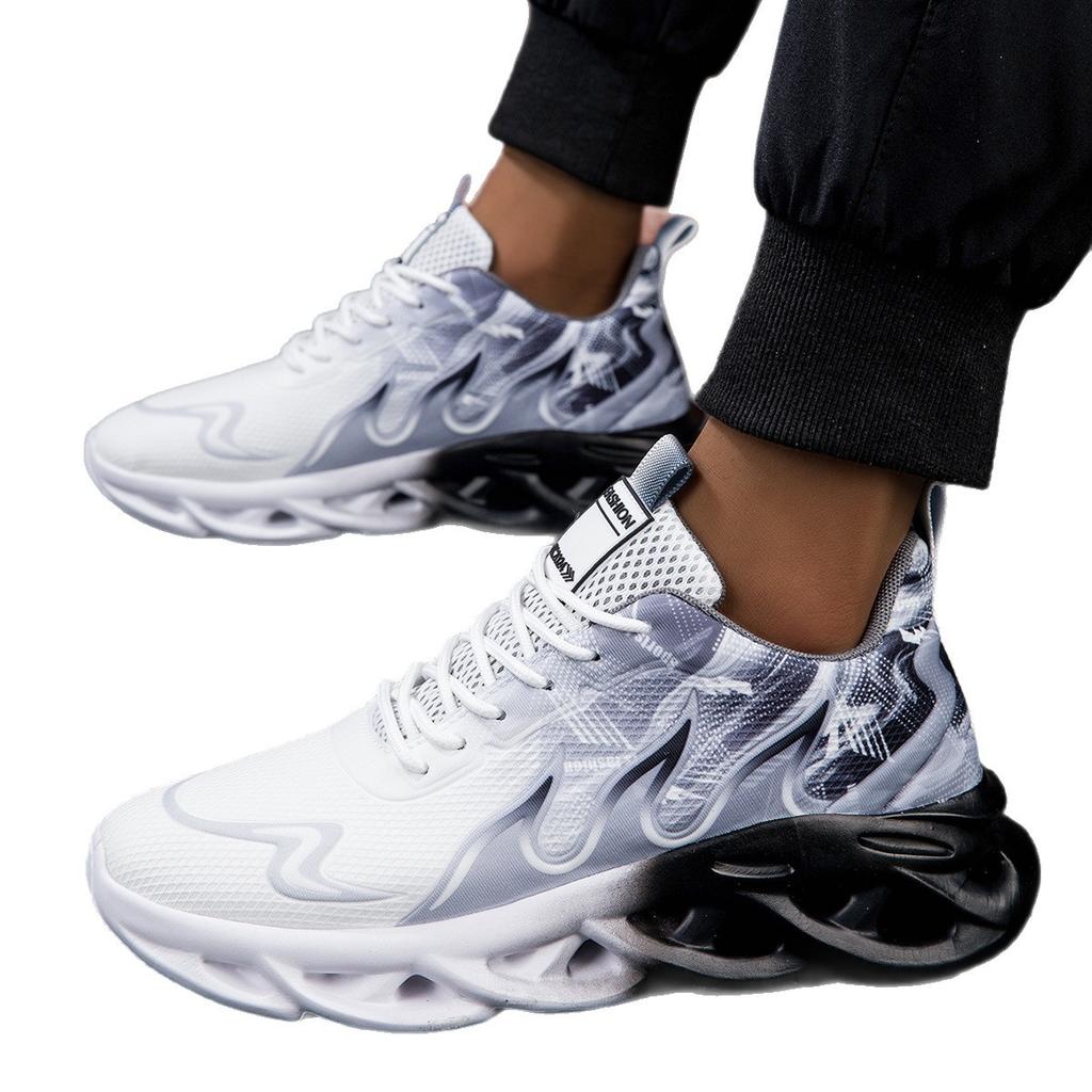 Mode Plus Size Skor för Herr 36-46 Höst Vinter Mode Snörning Platå Kilar Sport Löparskor Sneakers Herrskor