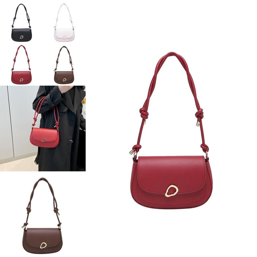 Trendy Urban Minimalist Lock Closure Shoulder Bag For Women Versatile Small Square Style