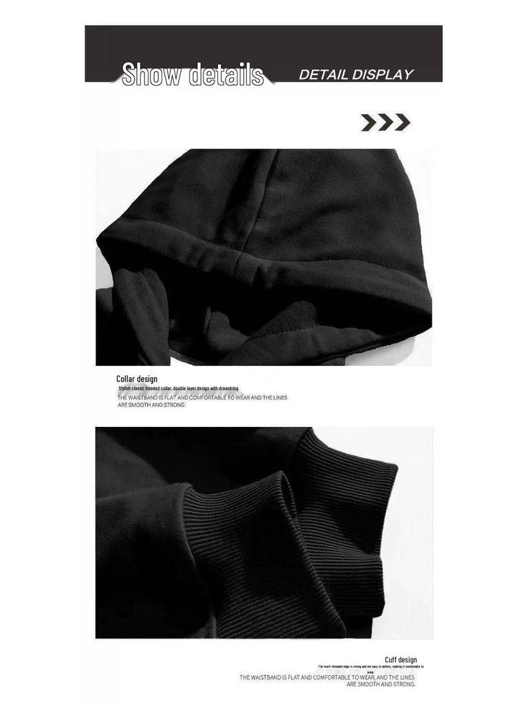 Herren Trendy Plus Samt Kapuzenpullover - Herbst/Winter Verdickte Lässige Jacke