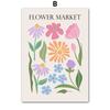 Flower Poster Canvas Painting Abstract Art Flower Market Print Nordic Style Wall Art Picture for Living Room Home Decoration