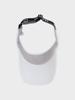 PIRETTI (Unisex) Hot-Stitched Logo Brim Banding Visor_White