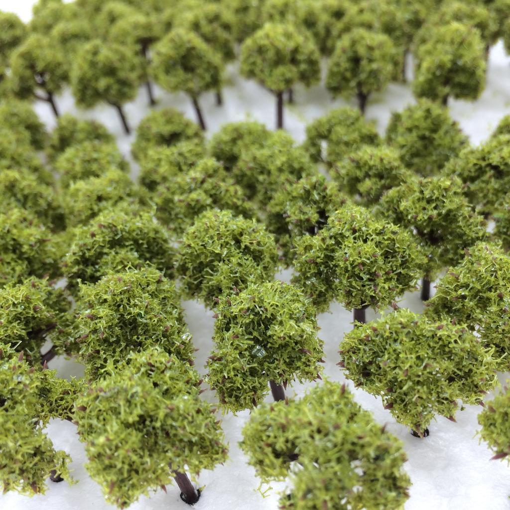 DauStage Forest for N Gauge and Architectural Available in 50 or 100 Colors Dark 100 Trees, 3cm, Dioramas, Railways, Models, (12, Green, Pieces)