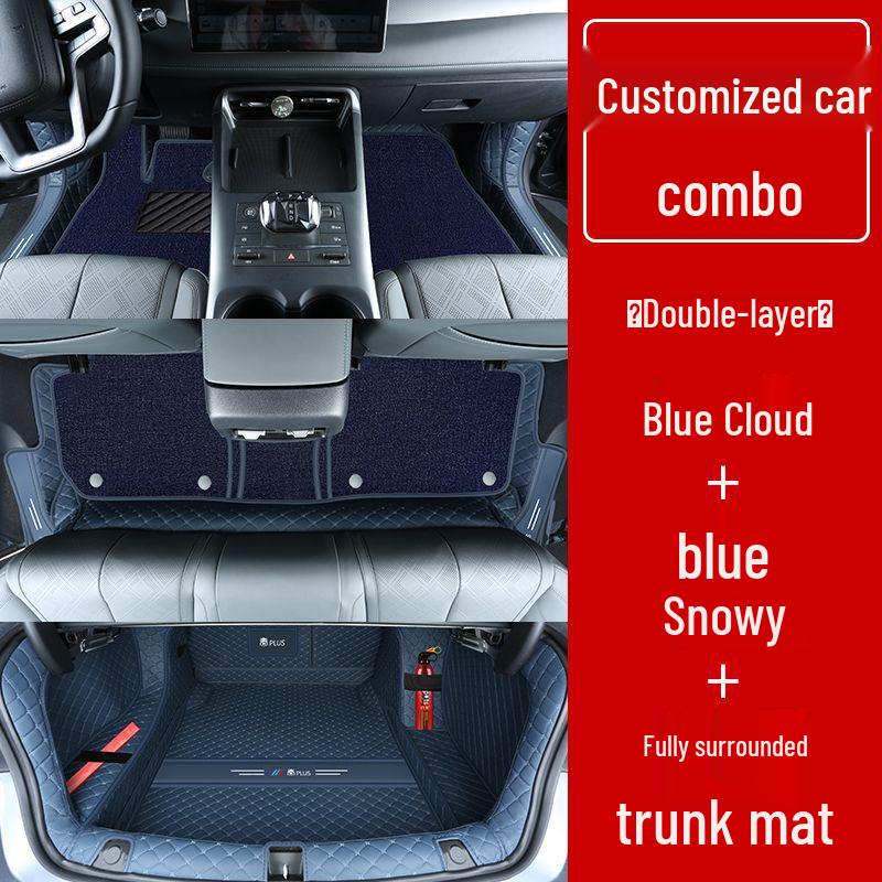 Double Layer Floor Mats for BYD Qin Plus/Plus DMi/Plus EV