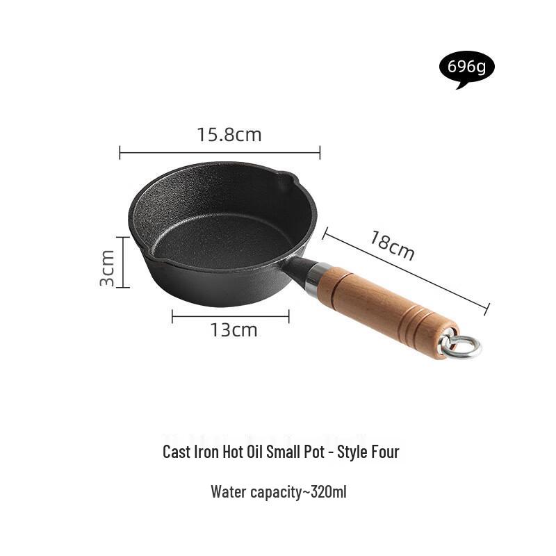 Sanbide 16cm Mini Cast Iron Frying Pan