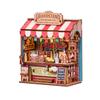 2026 New Style DIY Fridge Magnet Kit 3D Wooden Puzzle Miniature Refrigerator Magnet with LED Light Mini Book Nook Home Decor