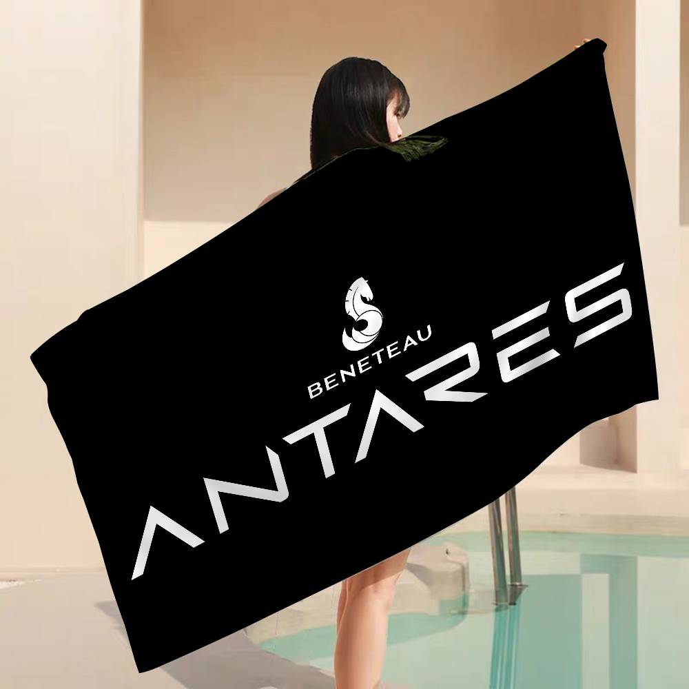 B-BENETEAU Logo Grande Asciugamano da Spiaggia in Microfibra Asciugatura Rapida Asciugamano da Spiaggia Sabbiosa Asciugamano per Piscina per Viaggio Piscina Nuoto Yoga