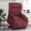 VidaXL Reclining Massage Armchair, Relaxation Chair with Backrest, Seat with Armrests Living Room, Modern, Red 3205275