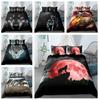 3D High-definition Digital Printed Wolf Pattern Bedding Set Animal Down Duvet and Pillowcase 2/3 Pieces AU180 * 210 Full Size Home Decoration