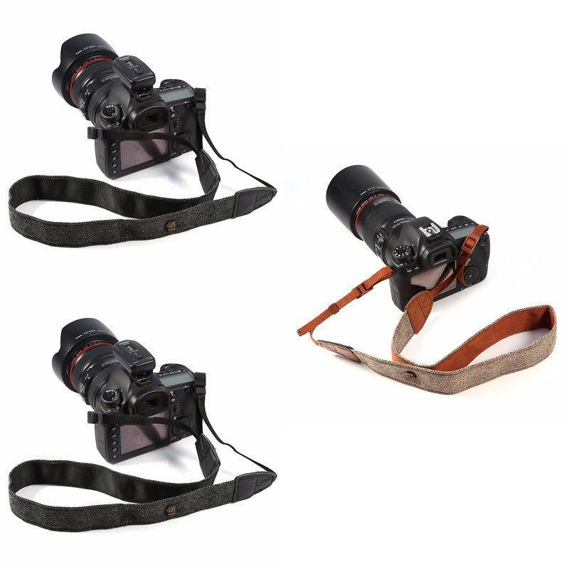 Camera Cotton Shoulder Strap For Dslr Cameras With Adjustable Length For Comfortable Photography