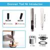 Grommet Tool Kit, 1/2 Inch Grommets Eyelets Sets,100 Sets Grommets, Eyelets Kit with 3 Pcs Leather Punch Tool, Stainless Steel Grommets for Fabric,