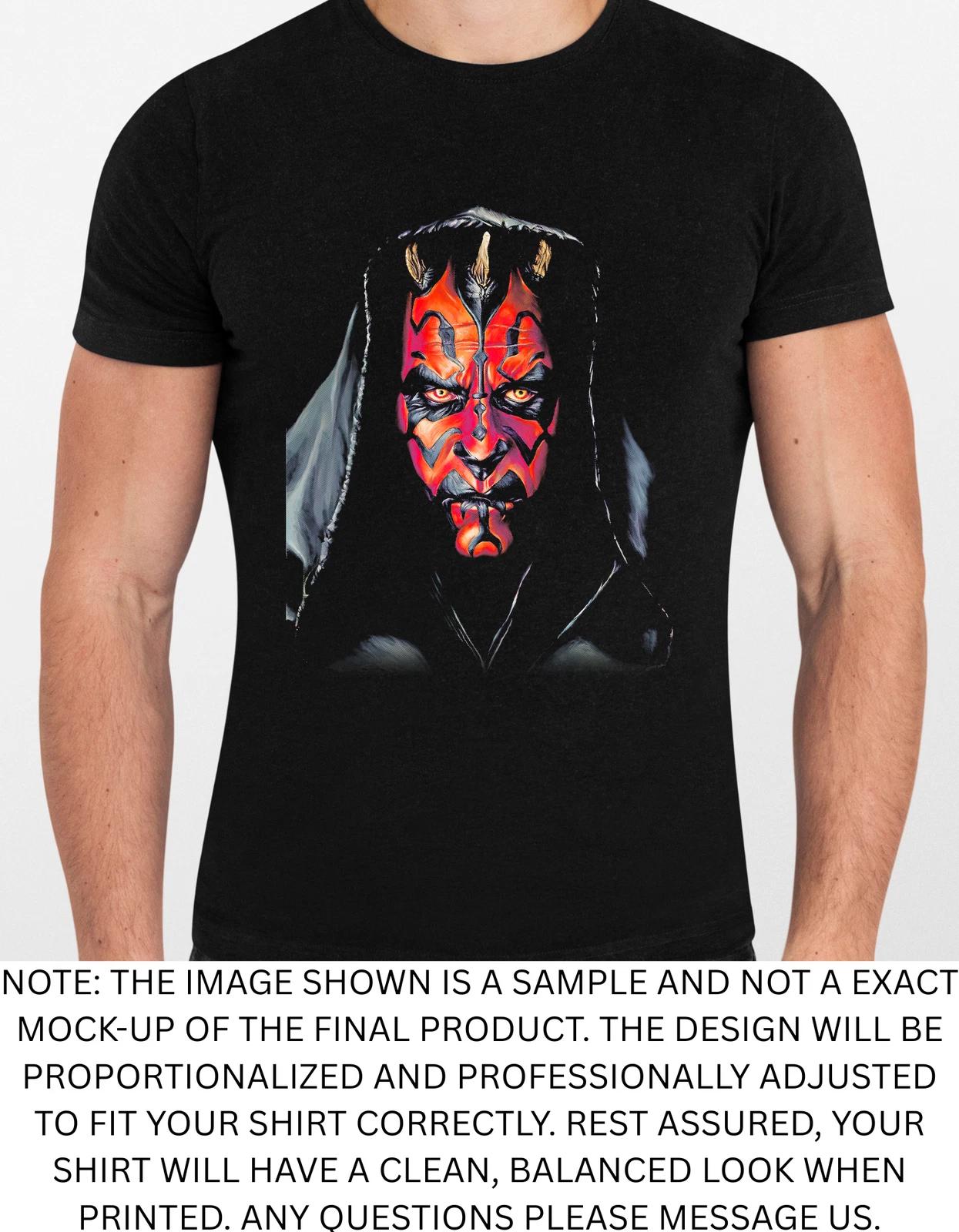 Men s and Women s T-shirts Darth Maul Graphic S