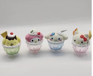 Kawaii  blind box Model Toys Dessert Ice Cream Cup Cinnamoroll Desktop Decoration Cute Surprise Box Toys Surprise Gift