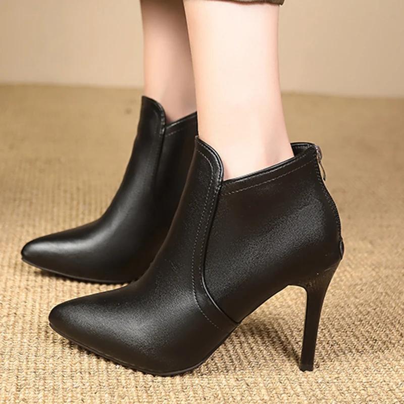 Women High Heels Ankle Boots Sexy Pointed Toe Shoes Designer New Winter  Chelsea Boots Walking Gladiator Mujer Zapatillas