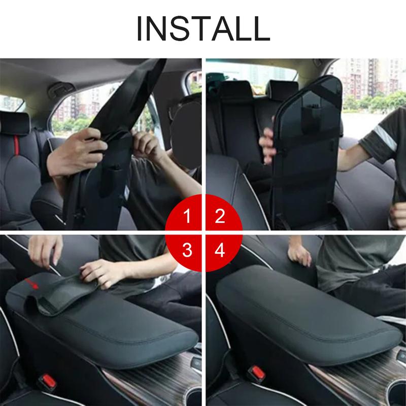 For Toyota Camry 2018- Car Armrest Box Cover Artificial Leather Auto Armrest Cover Trim Center Console Lid Protector Pad