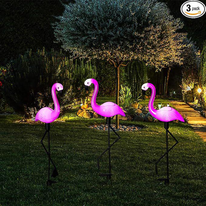 Cross-Border Solar Flamingo Light: Outdoor Garden Villa Lawn Decoration