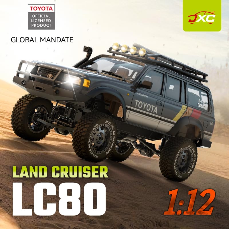 JXC Maßstab Land Cruiser LC80 Offiziell 4WD Auto mit Niedrig und Hoch Funktechnische Standards Genehmigt 112 Funkgesteuerter Crawler, Lizenziert, Offroad