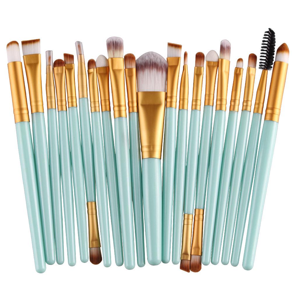 20-Piece Neutral Eyeshadow Brush Set with 24 Color Options