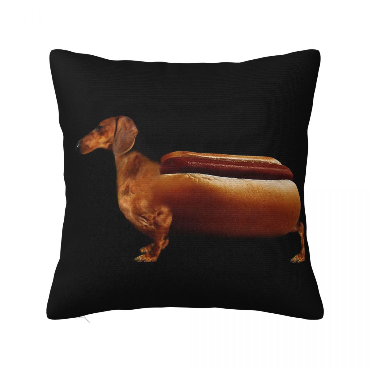 Dachshund Wiener Dog Square Pillowcases Polyester Room Sausage Doxie Cushion Case Creative Decorative Throw Pillow Case 4040 30x30cm 12x12in