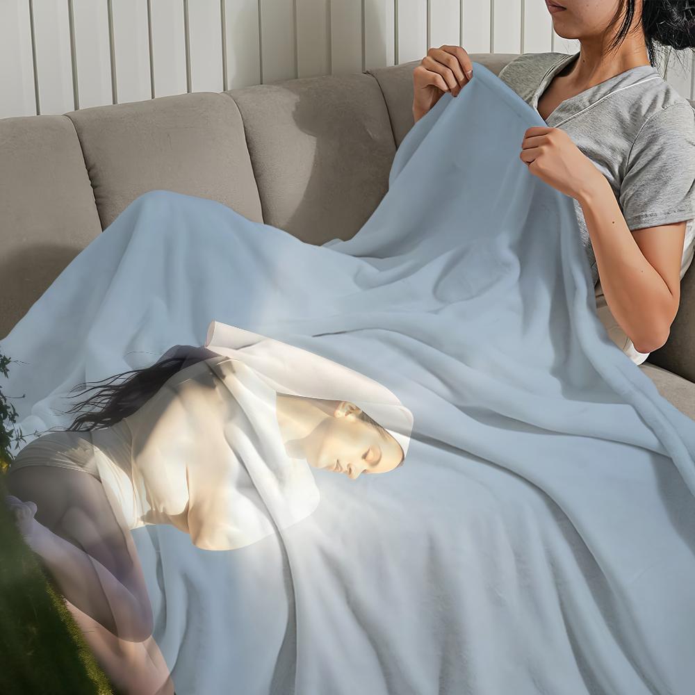 Singer R-Rosalia Lux Blanket Blanket for Couch Sofa Travel Home Picni Flannel Blanket birthday gift Warm Comfortable
