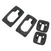 4Pcs Door Handle Seal Set Front Rear Left Right Rubber Black Easy To Install for III 3 Car
