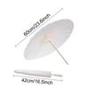 1Pcs Dia 60/84cm Paper Umbrella Long-handle Photography Prop  for Anniversary Wedding Party