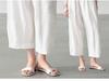 Pantaloni Casual da Donna 100% Lino Puro - Nuova Collezione Primavera/Autunno 2026, Traspiranti, Ampi, Gamba Dritta.