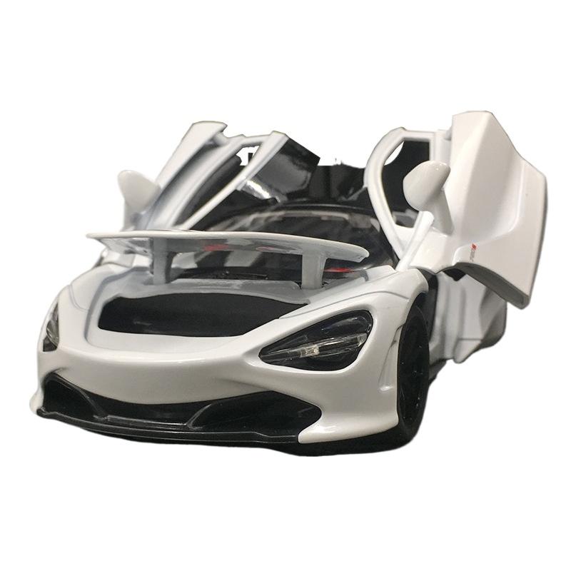 1/32 Scale McLaren 720s Sports Car High Simulation Alloy Metal Diecast Model Car Sound & Light Gifts for Boyfriend Present with Boys